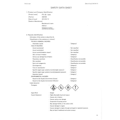 Marcatore permanente PAINT punta tonda 2,8 mm ORO M PX20 ORO